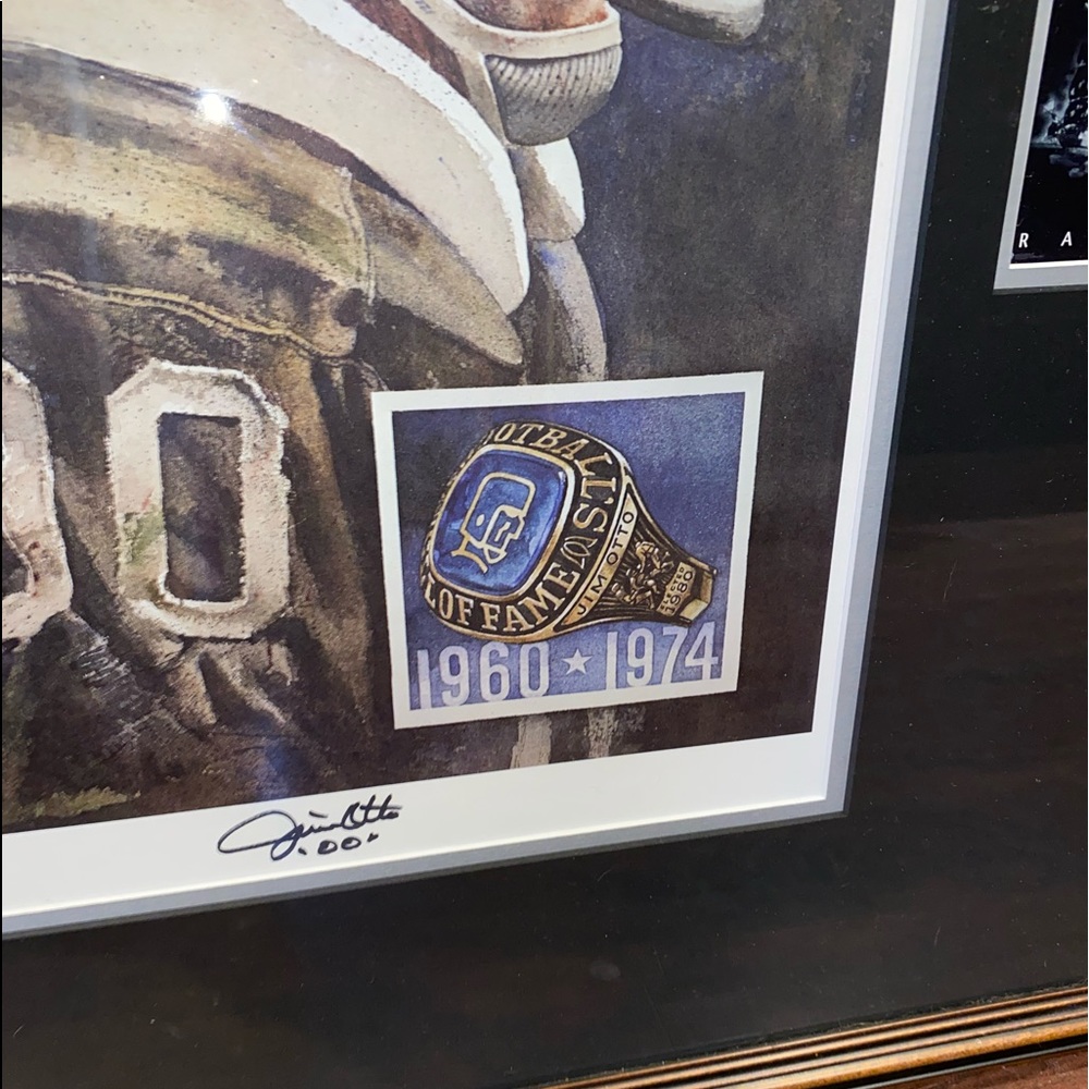 Raiders Jim Otto signed lithograph framed - Picture 3 of 4